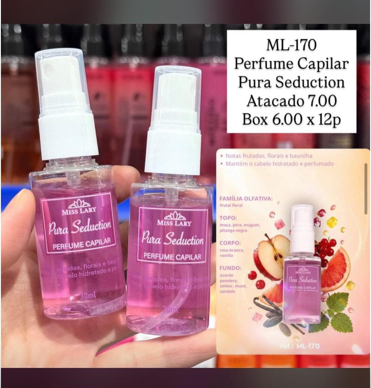 Perfume Capilar Pura Seduction Miss Lary ML-170 30ml