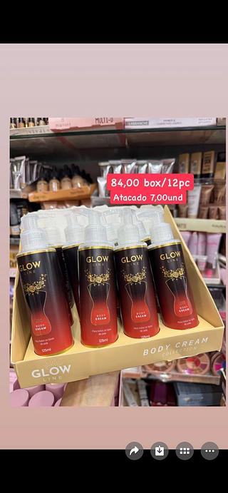 Hidradante body cream glow cx com 12