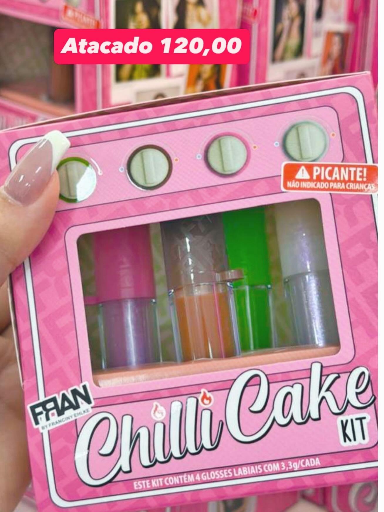 Kit Chilli Cake com glosses labiais