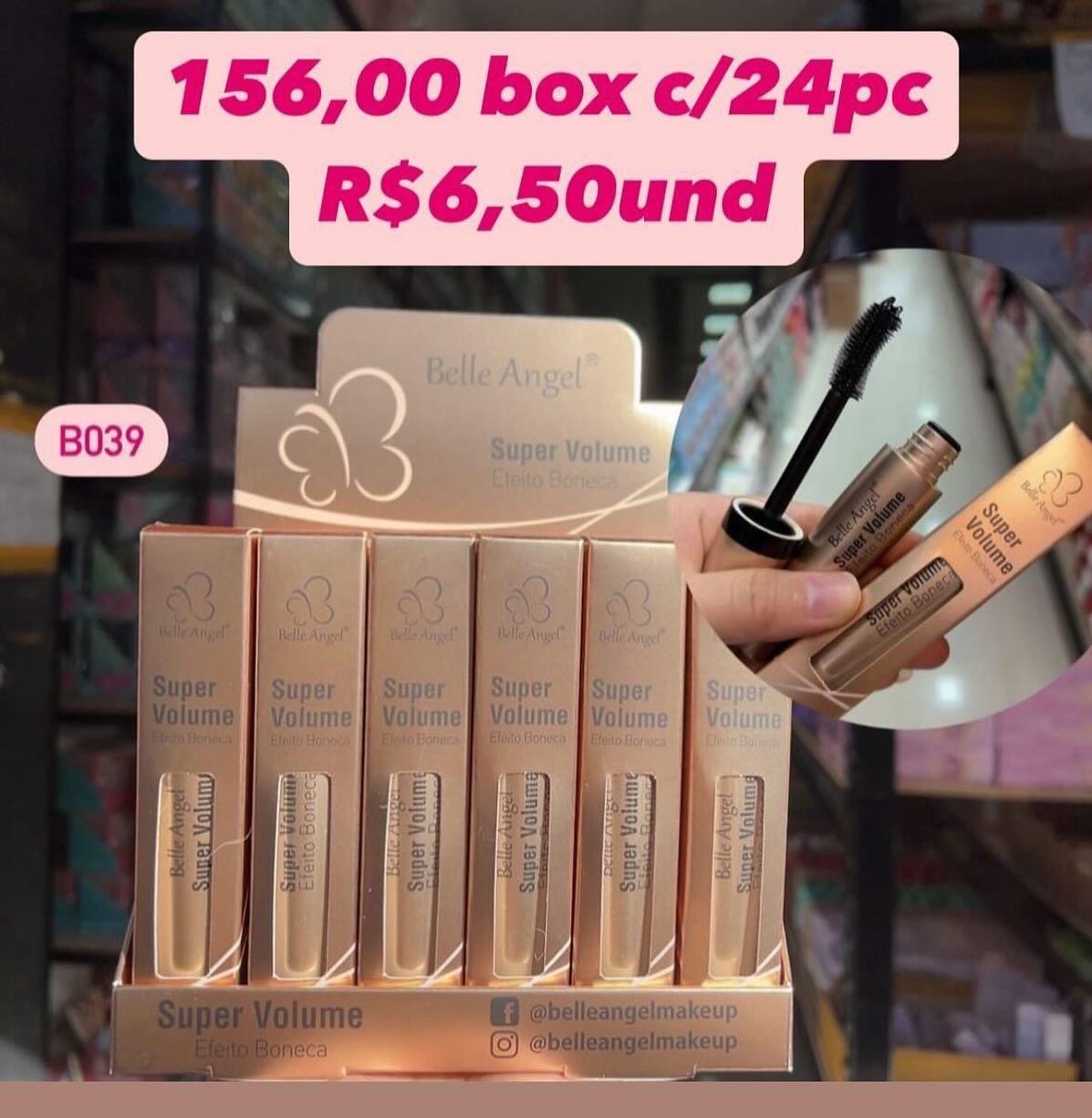 Máscara de Cílios Super Volume Efeito Boneca Belle Angel B039
