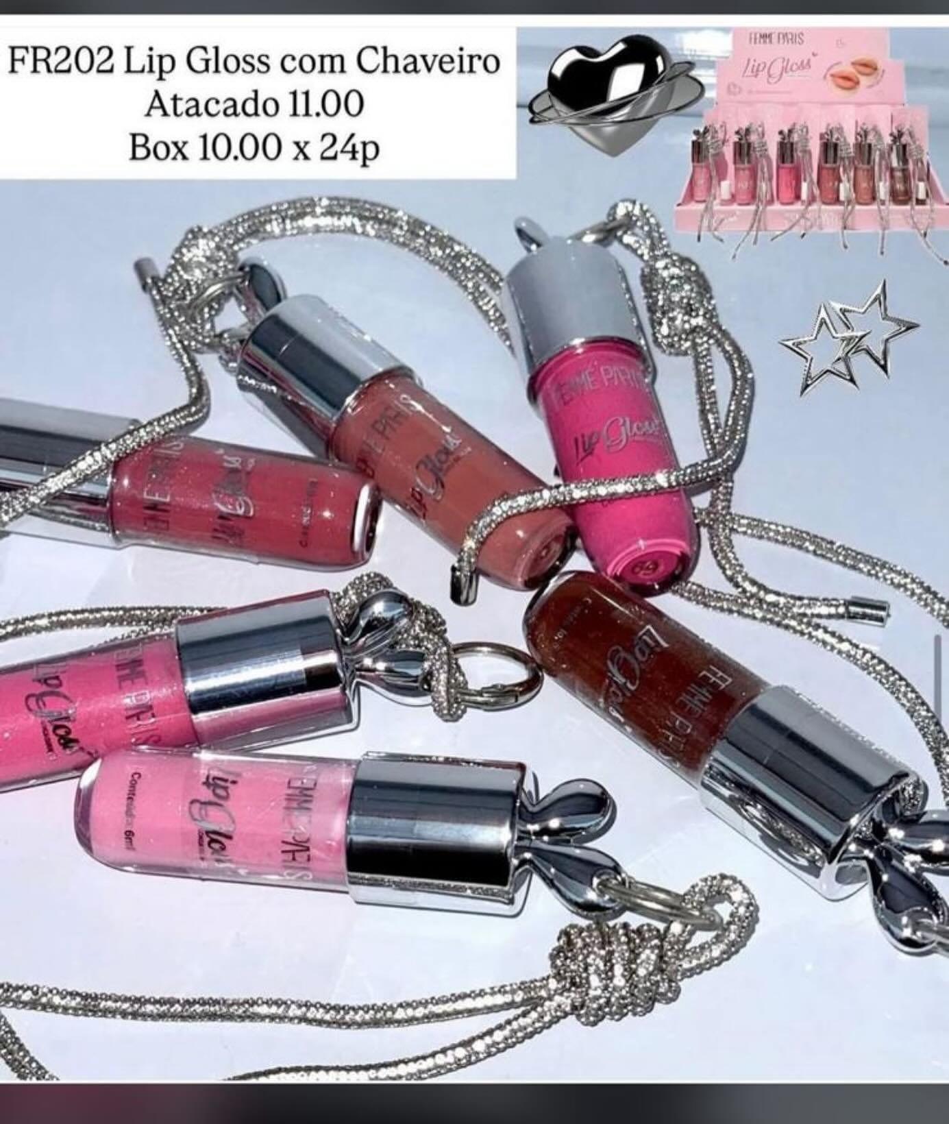 Lip Gloss com Chaveiro Femme Paris FR202