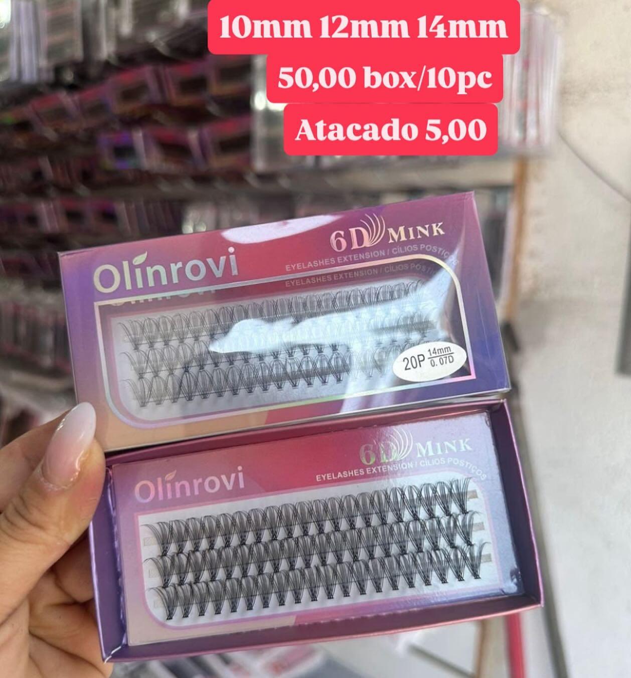 Cílios Tufinho 6D Mink Olinrovi 10mm/12mm/14mm