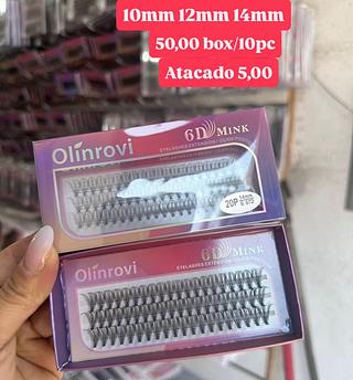 Cílios Tufinho 6D Mink Olinrovi 10mm/12mm/14mm