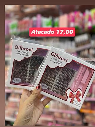 Kit de Cílios Postiços Olinrovi 50P com Aplicador