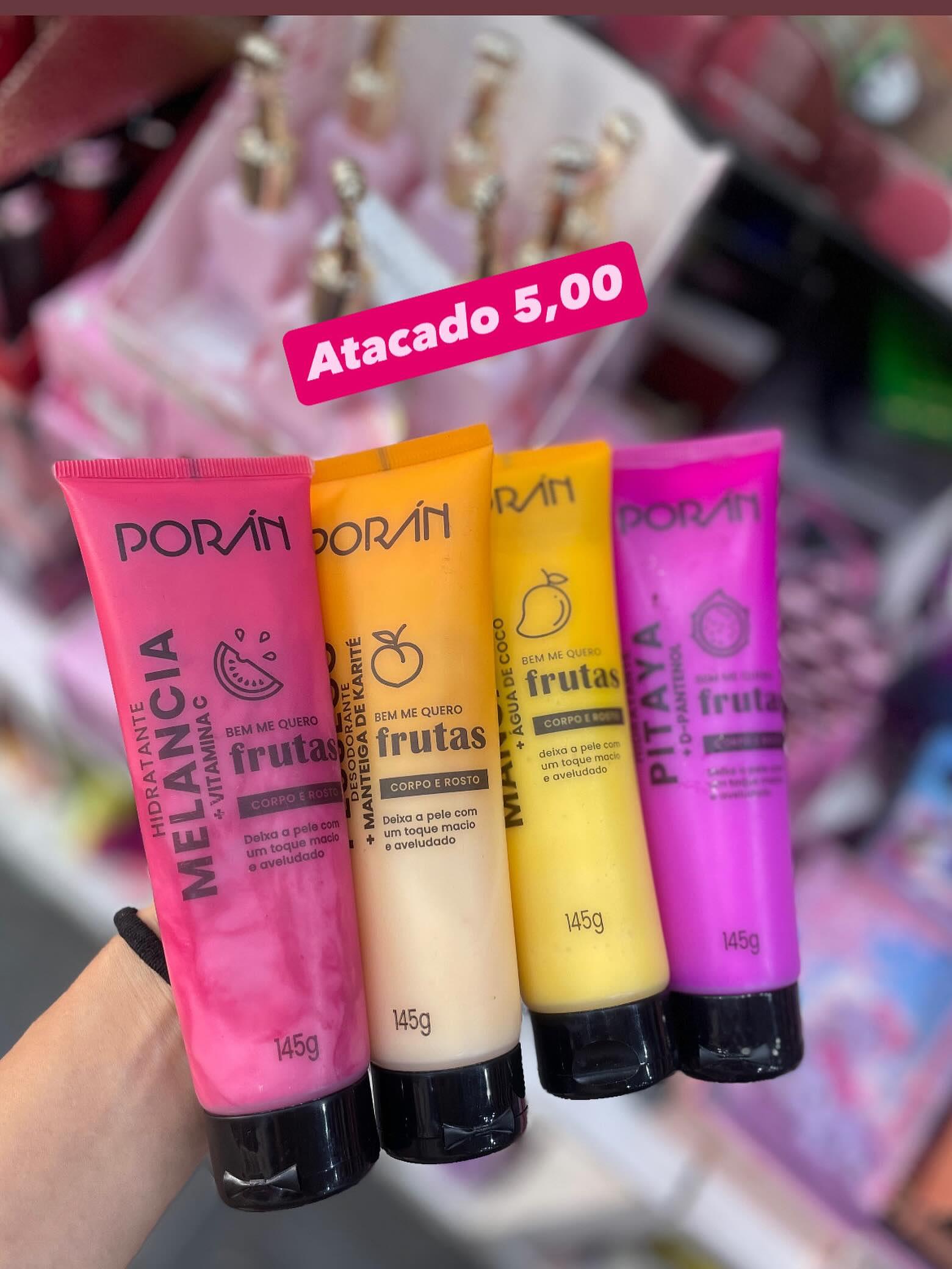 Hidratante Corporal e para Rosto Porín Frutas 145g