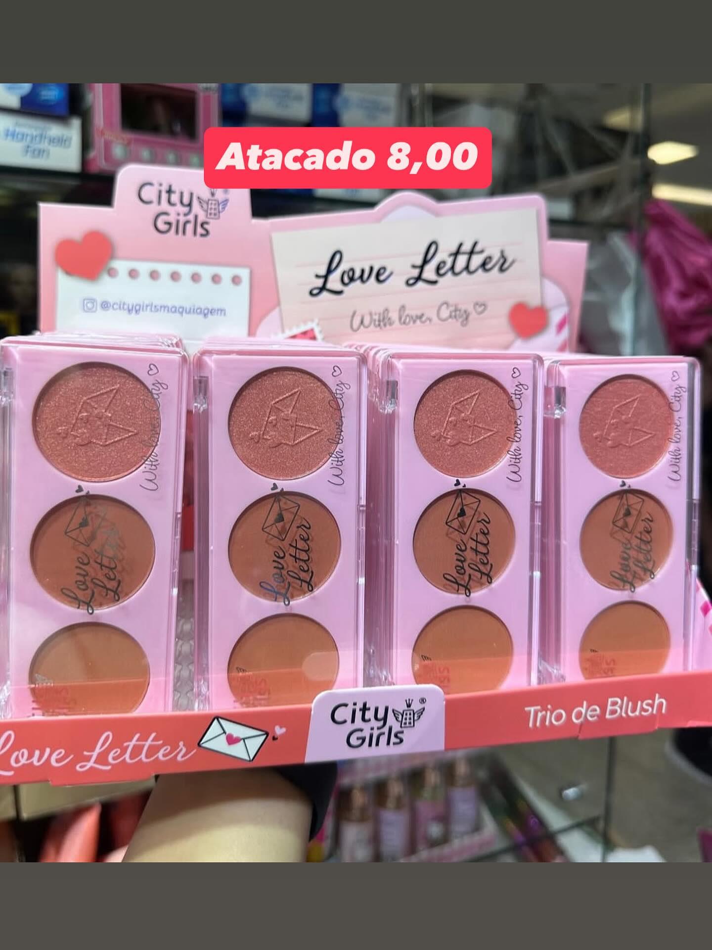 Trio de Blush Love Letter City Girls