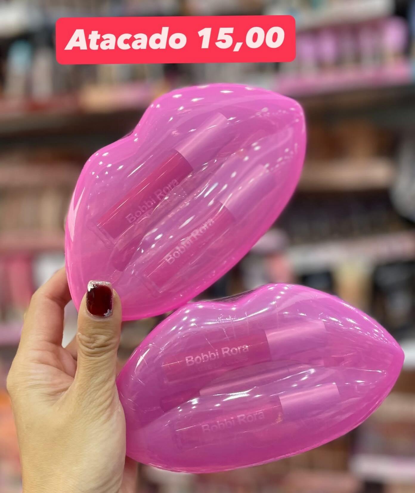 Gloss Labial Bobbi Rara em Formato de Lábios