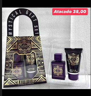 Kit Presente Badee Al Oud Eau de Parfum + Shower Gel — variante roxa