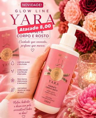 Sabonete para Corpo e Rosto Yara Glow Line 240 ml