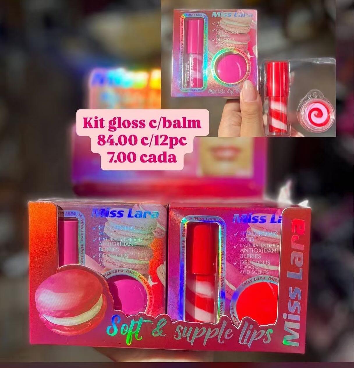 Kit Gloss com Balm Miss Lara