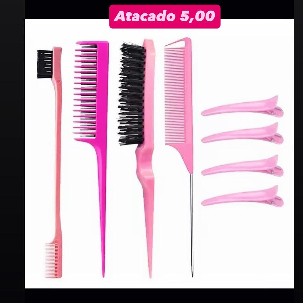 Kit de Acessórios para Cabelo com Pentes e Presilhas
