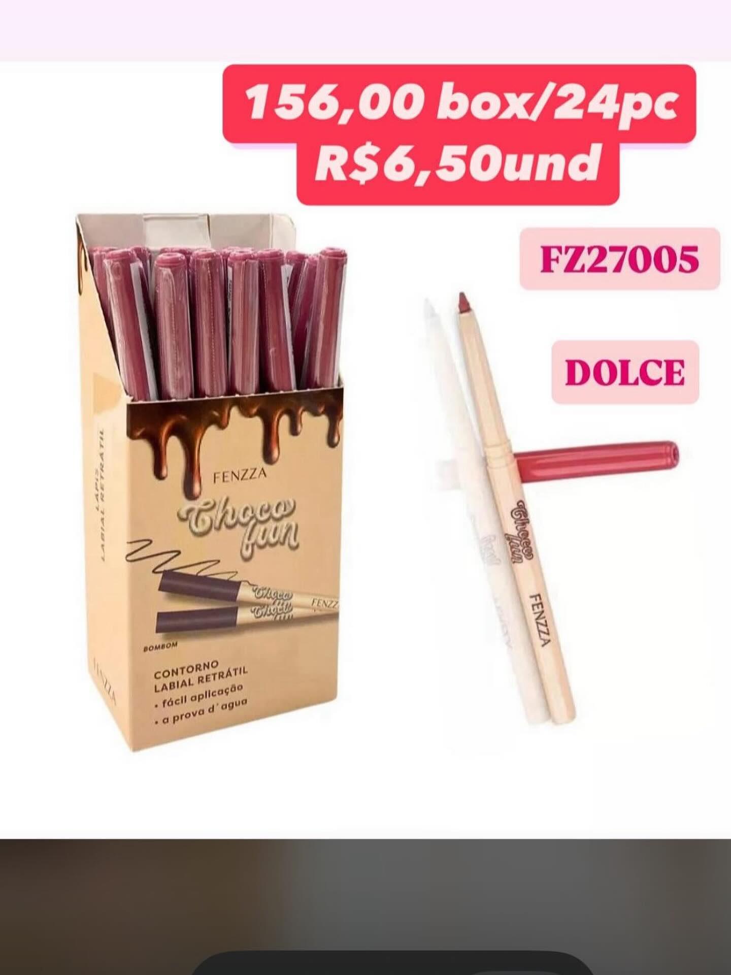 Contorno Labial Retrátil Fenzza Choco Fun Dolce FZ27005