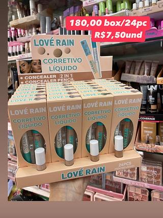Corretivo Líquido 2 em 1 Love Rain LR1031