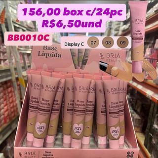 Base Líquida Bria Beauty 25g — Display C (tons 07–09)