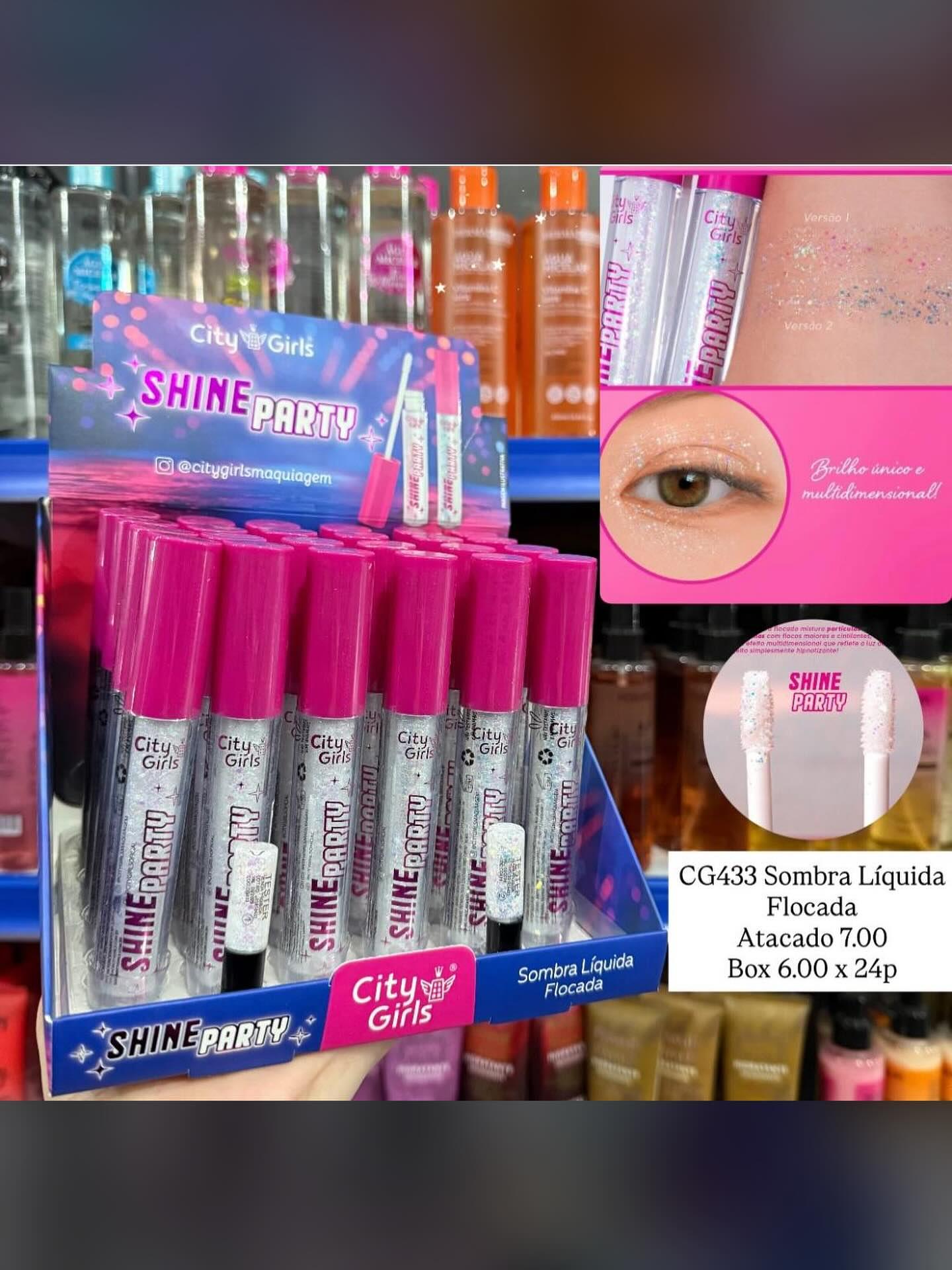 Sombra Líquida Flocada Shine Party City Girls CG433