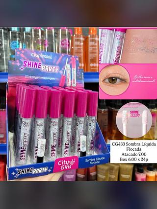 Sombra Líquida Flocada Shine Party City Girls CG433