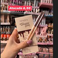 Duo de Lápis para Contorno Labial Retrátil Fenzza Choco Fun