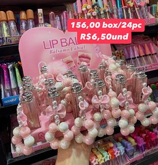 Bálsamo Labial Lip Balm Crioré com Acessório de Pérolas
