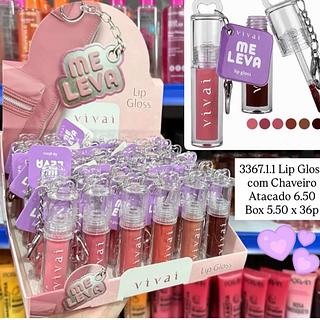 Lip Gloss com Chaveiro Vivai Me Leva 3367.1.1