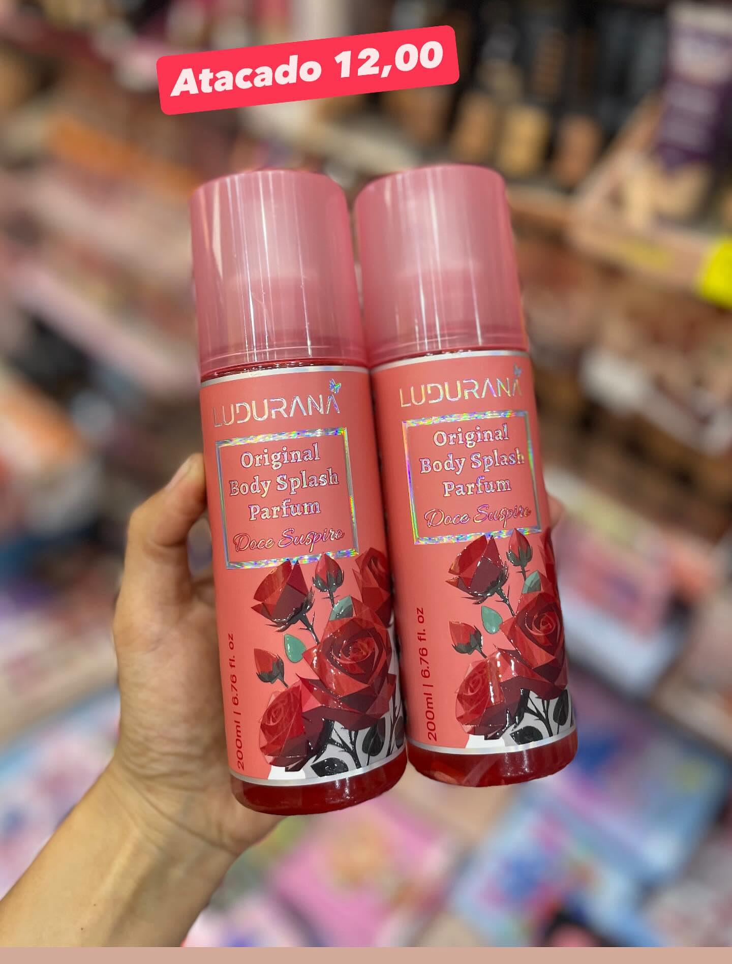 Body Splash Parfum Doce Suspiro Original Ludurana 200ml