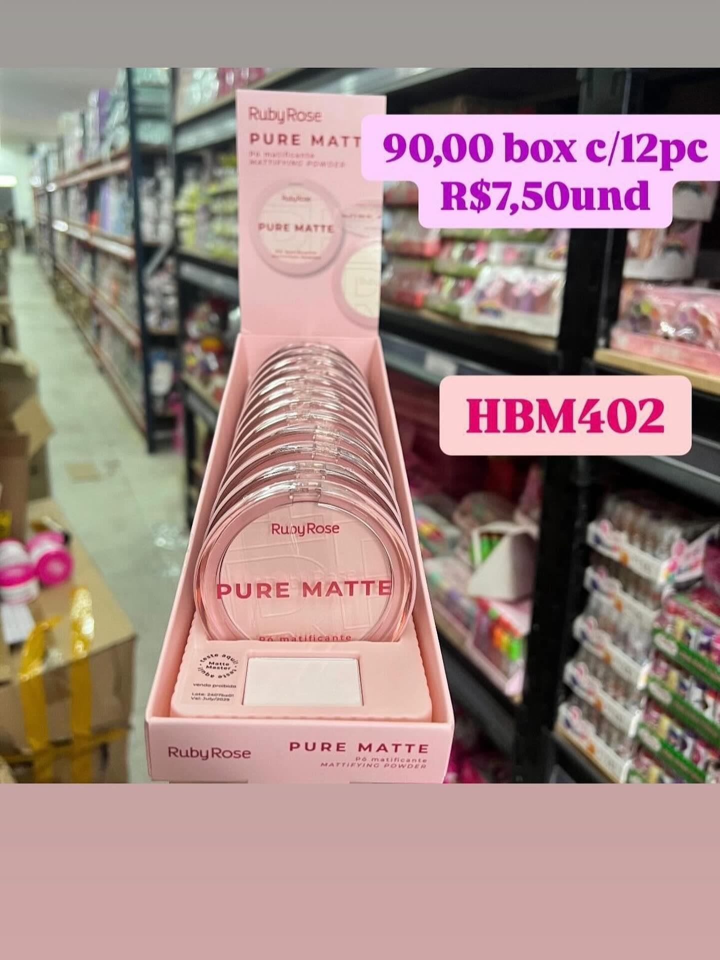 Pó Matificante Pure Matte Ruby Rose HBM402