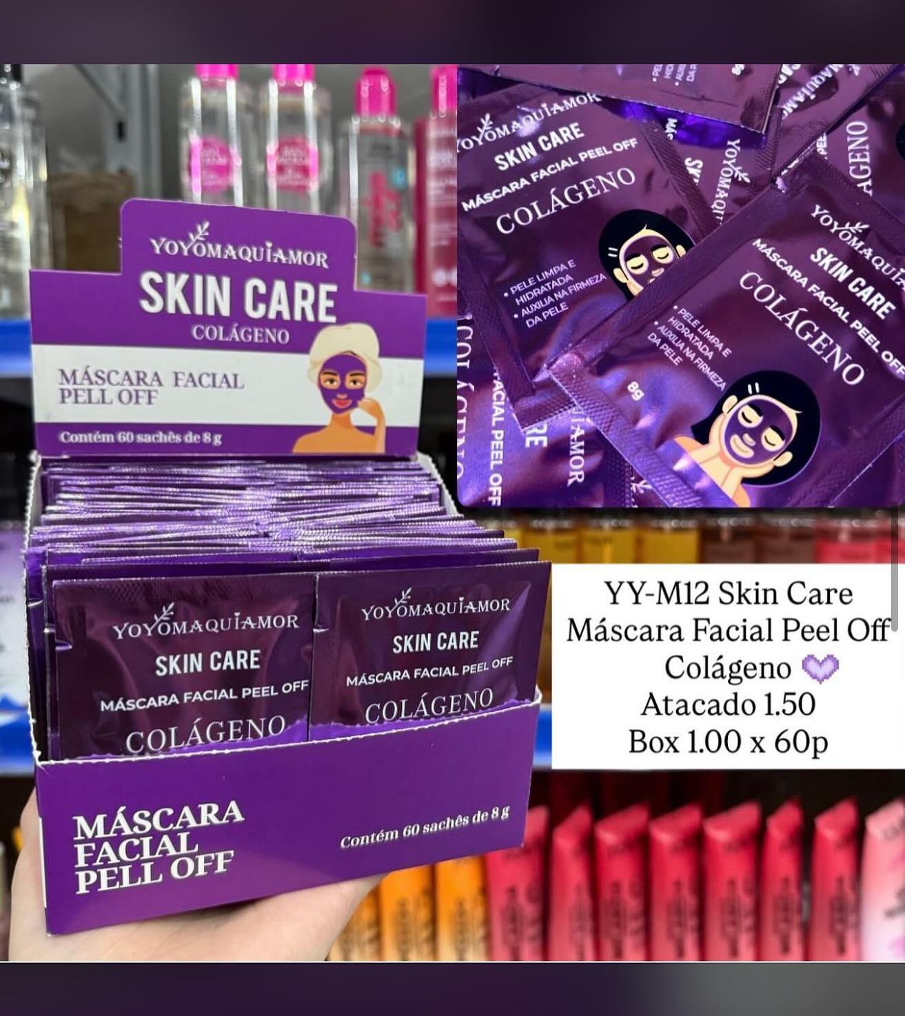 Máscara Facial Peel Off Colágeno Yoyo Maquiamor YY-M12