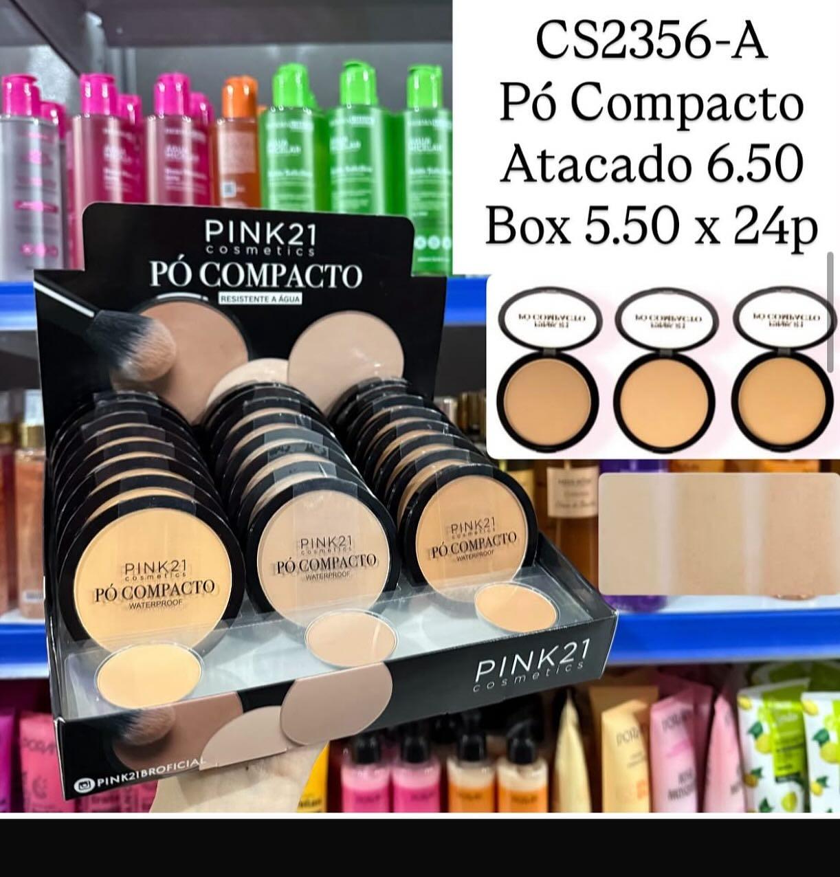 Pó Compacto PINK21 Cosmetics CS2356-A
