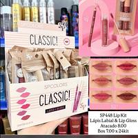 Lip Kit Classic com Lápis Labial e Lip Gloss SP Colors