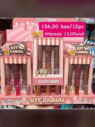 Kit Labial 3 em 1 Sarah's Beauty S6771