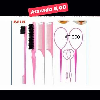 Kit de Pentes e Acessórios para Cabelo AT 390