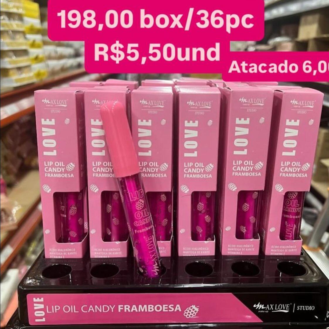 Lip Oil Candy Framboesa Max Love