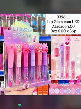 Lip Gloss com LED Lume Glow Vivai 3396.1.1