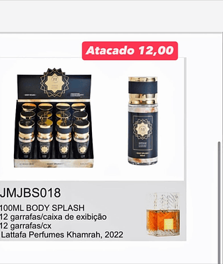 Body Splash Intense Blue 100ml JMJBS018