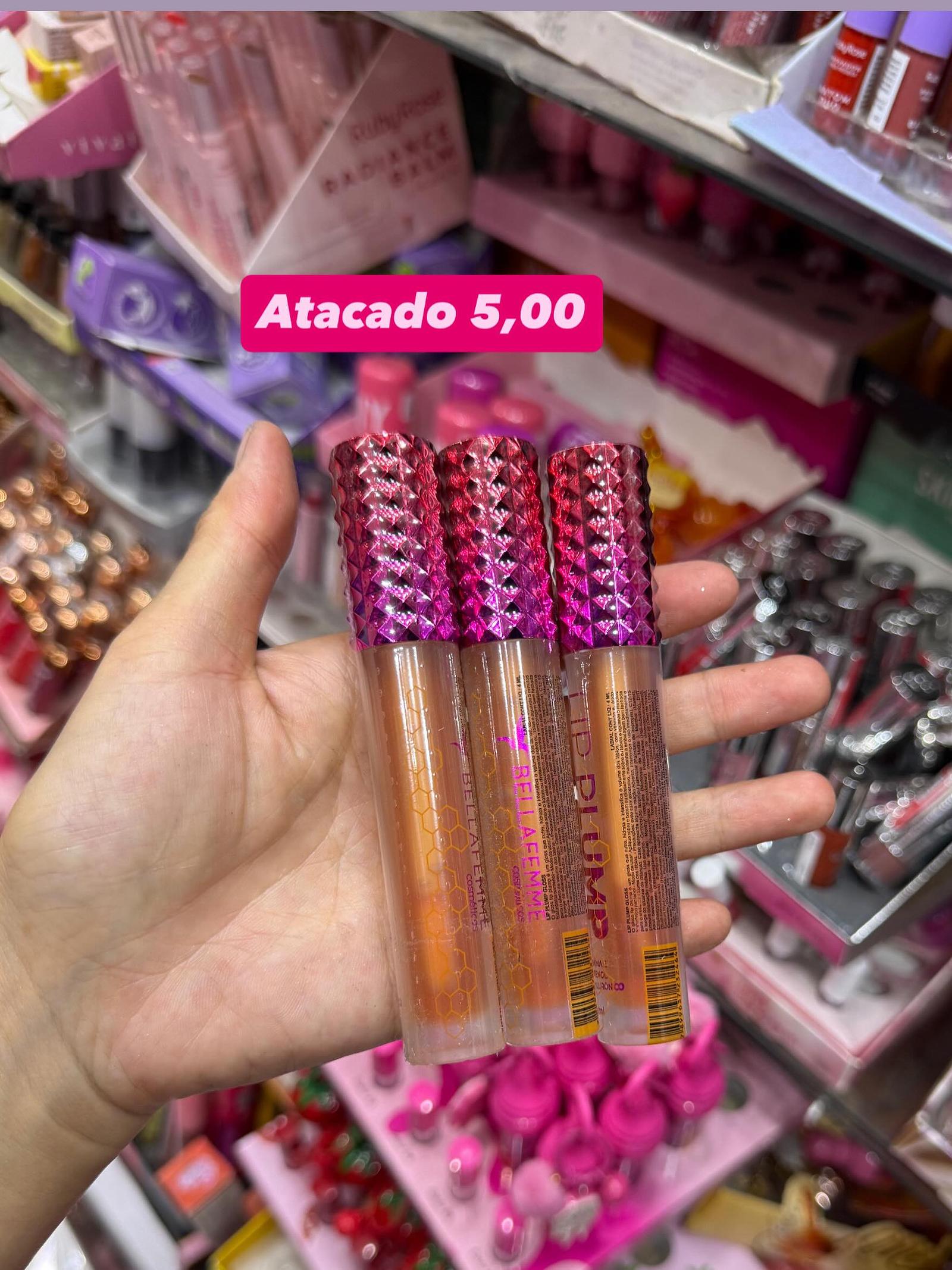 Lip Gloss Bellafemme com Tampa Facetada
