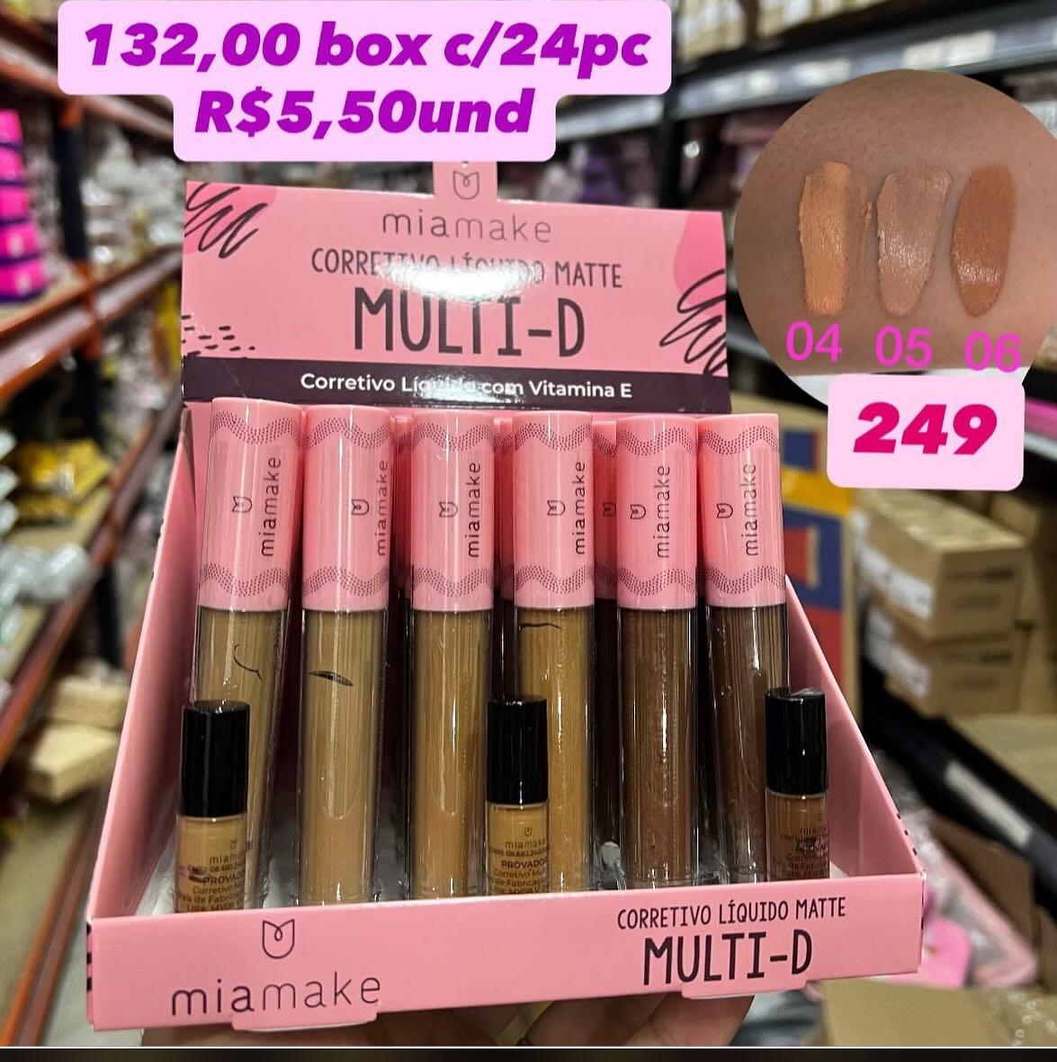 Corretivo Líquido Matte Multi-D MiaMake