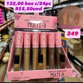 Corretivo Líquido Matte Multi-D MiaMake