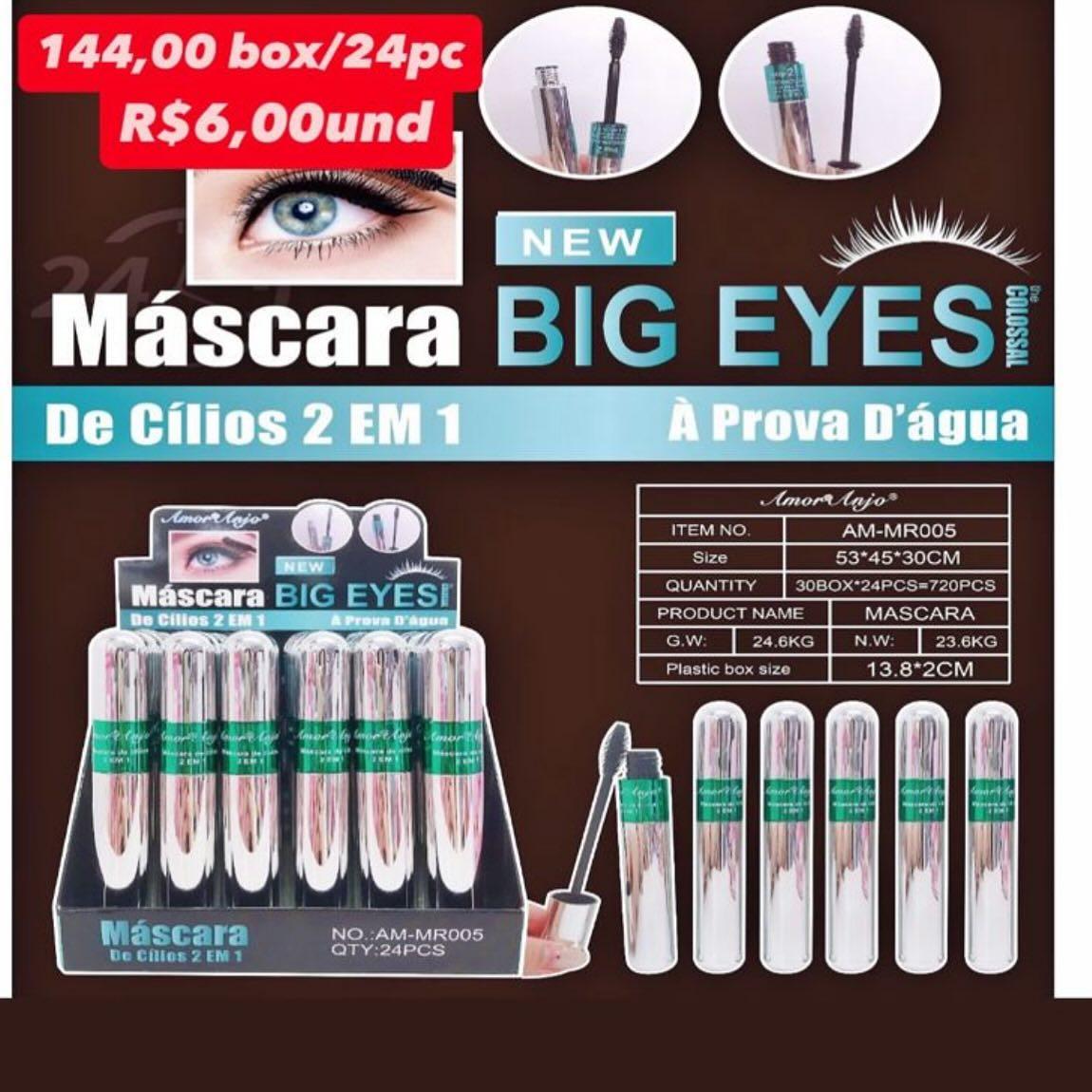 Máscara de Cílios Big Eyes 2 em 1 Amor Anjo AM-MR005