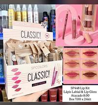Lip Kit Classic com Lápis Labial e Lip Gloss SP Colors