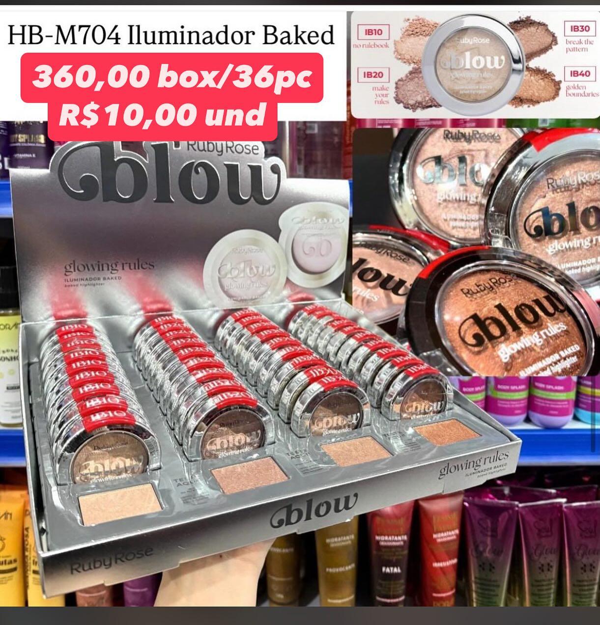 Iluminador Baked Glow Ruby Rose HB-M704