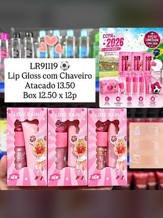 Lip Gloss com Chaveiro Love Rain Copa 2026