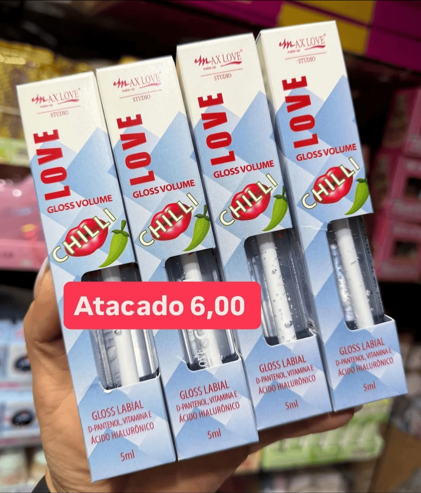 Gloss Labial Volume Chill Max Love 5ml