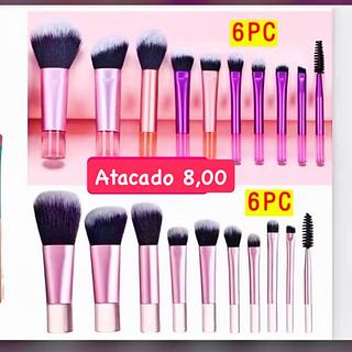 Kit de Pincéis de Maquiagem 6 Peças