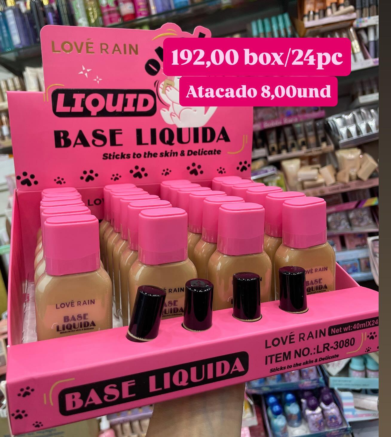 Base Líquida Love Rain Resistente à Água LR-3080