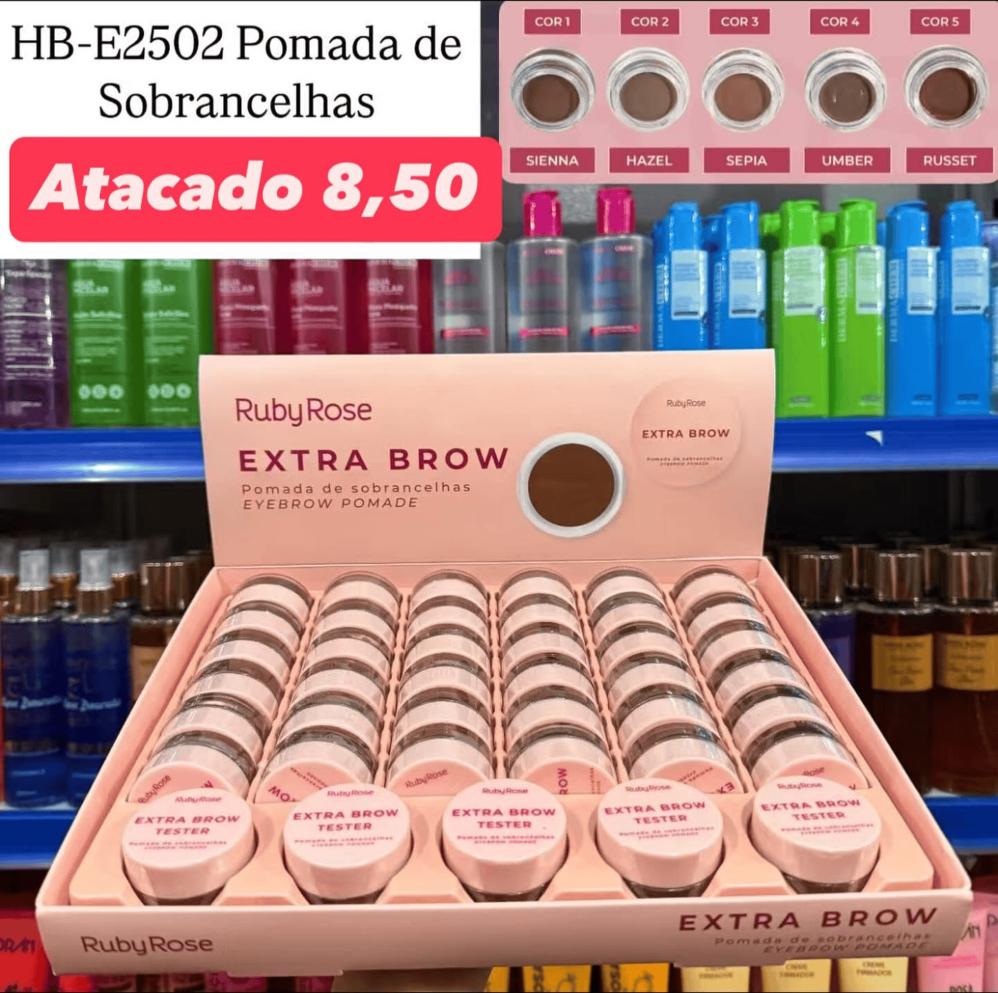 Pomada de Sobrancelhas Extra Brow Ruby Rose HB-E2502