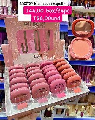 Blush com Espelho Pink21 Cosmetics