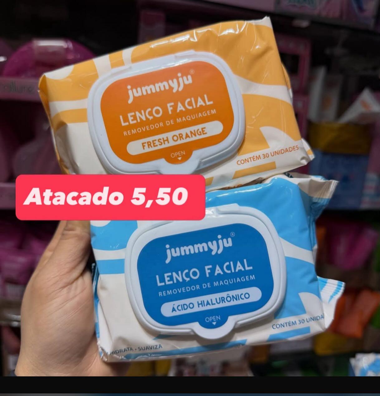 Lenço Facial Removedor de Maquiagem Jummyju 30 Unidades