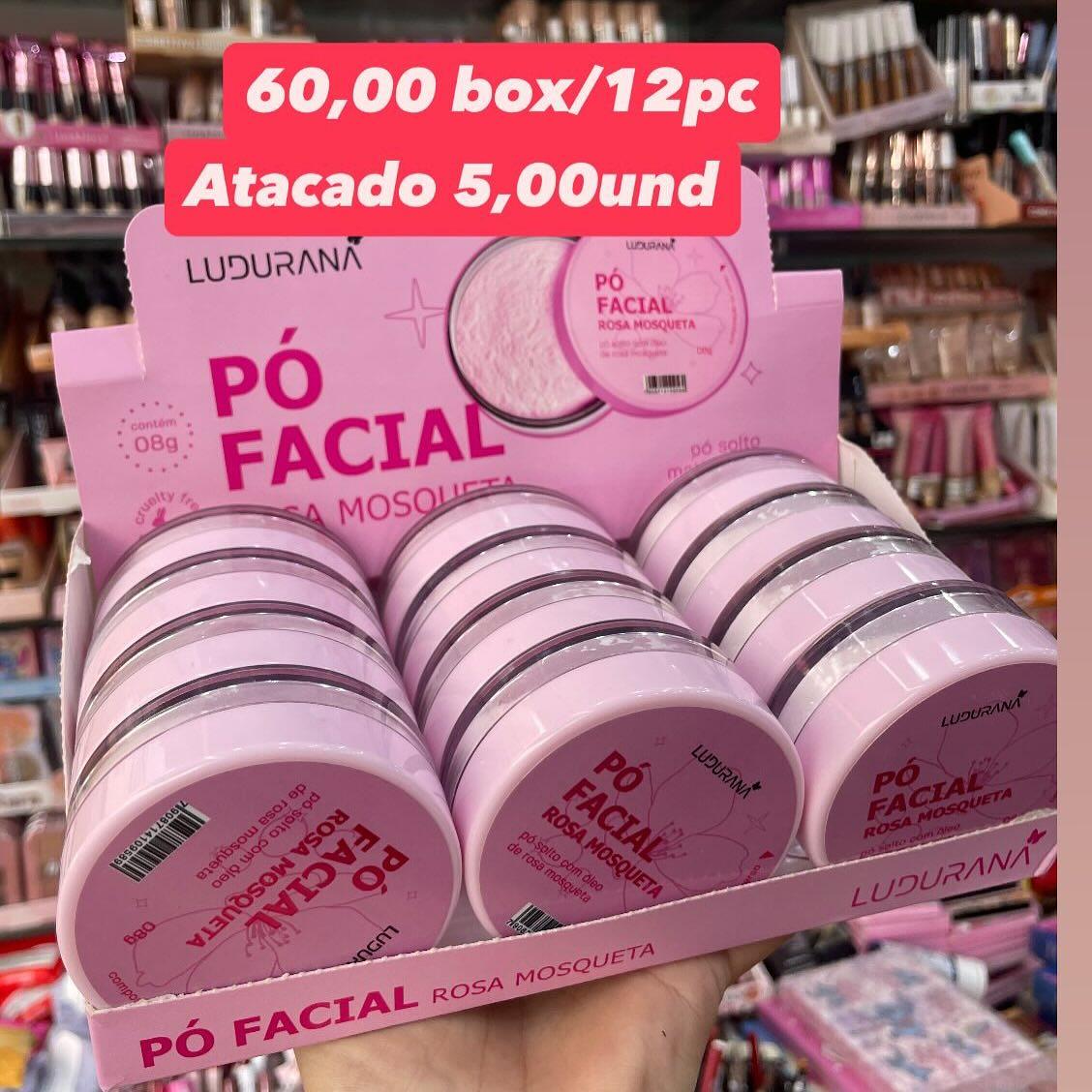 Pó Facial Rosa Mosqueta Ludurana 08g
