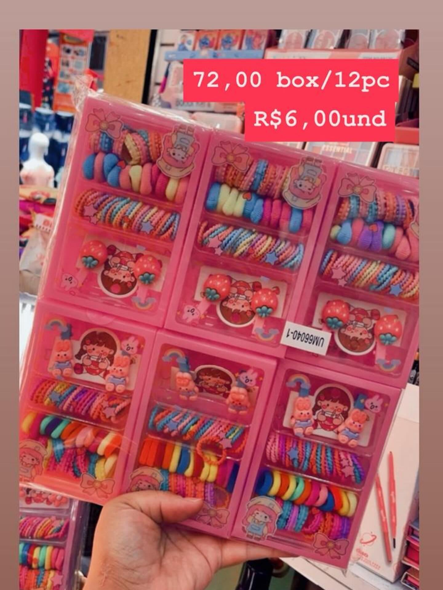 Kit de Elásticos e Presilhas de Cabelo Decorados UM56040-1