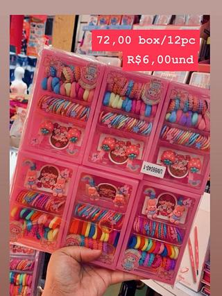 Kit de Elásticos e Presilhas de Cabelo Decorados UM56040-1