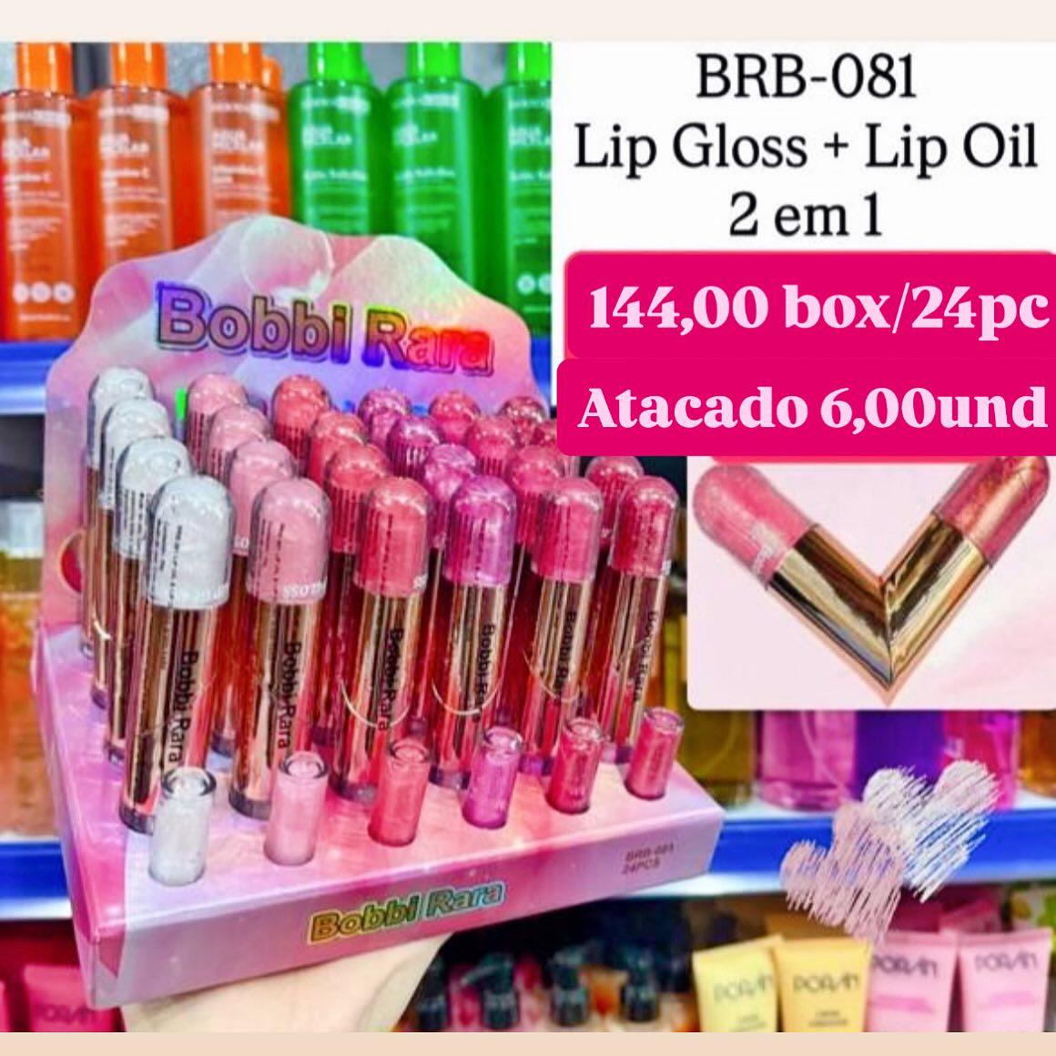 Lip Gloss + Lip Oil 2 em 1 Bobbi Rara BRB-081